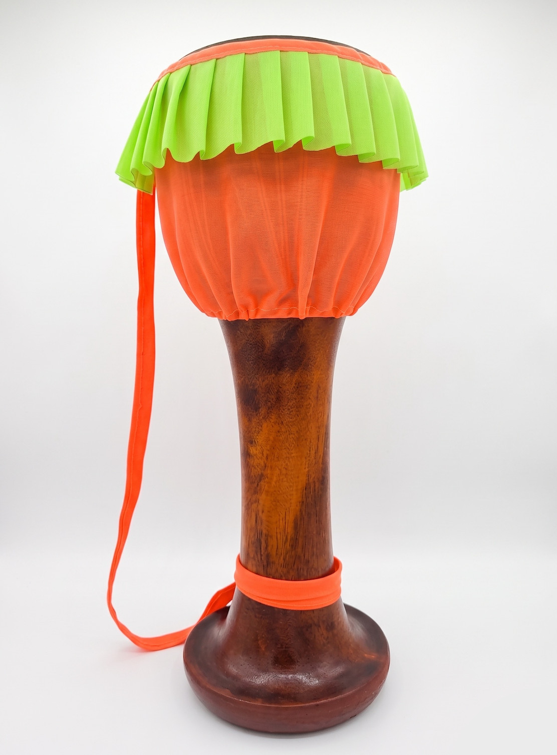 Authentic Thai Klong Yao Long Drum 50cm Solid Hardwood Goblet Hand Percussion