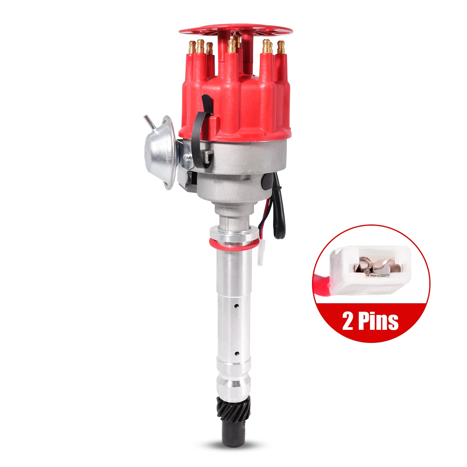 Ignition Distributor w/ Cap & Rotor for Chevy SBC BBC 283 305 327 350 454 V8 R2R