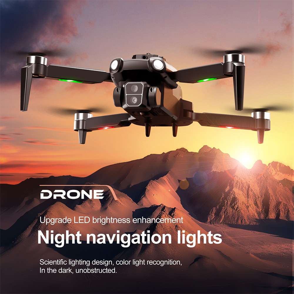 S119 Drone Brushless Foldable Obstacle Avoidance Drone FPV With 2 Battery NE