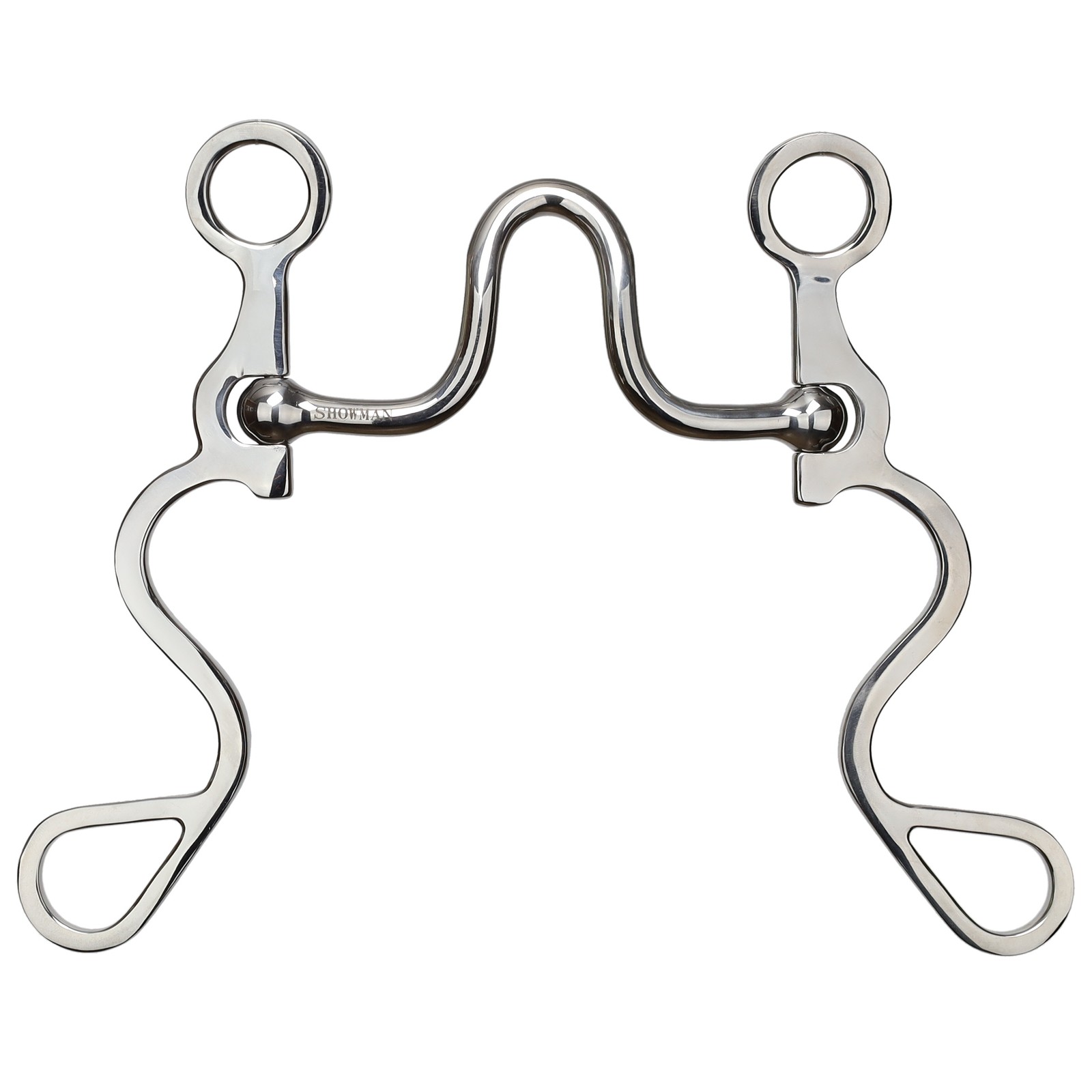 Showman Long S Shank Bit w/ High Port Curb