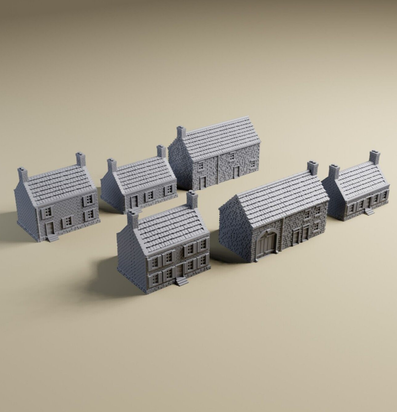 6mm Battle of the Bulge Combo | Detailed WWII tabletop wargaming terrain 1:285