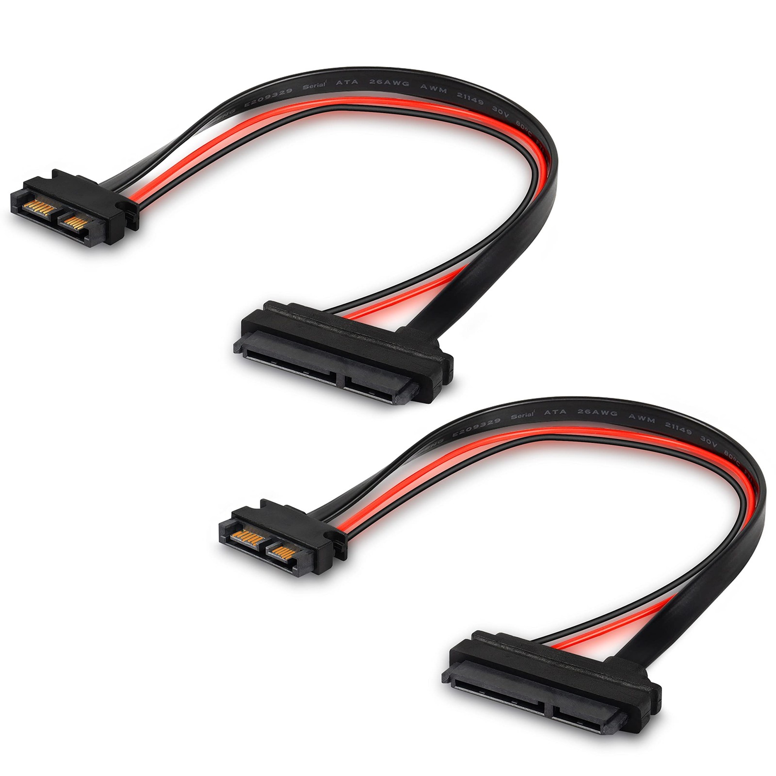 XMSJSIY Slimline SATA 13 to 22 Pin Adapter, 2.5" HDD/SSD/Laptop CD-ROM Connec...