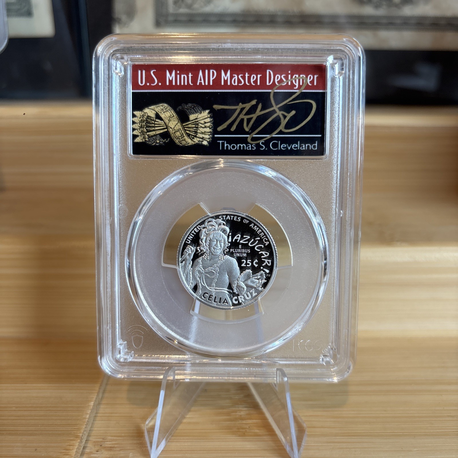 2024 S Quarter Dollar Pf 70DCAM Celia Cruz Silver First Strike Signe Label PCGS