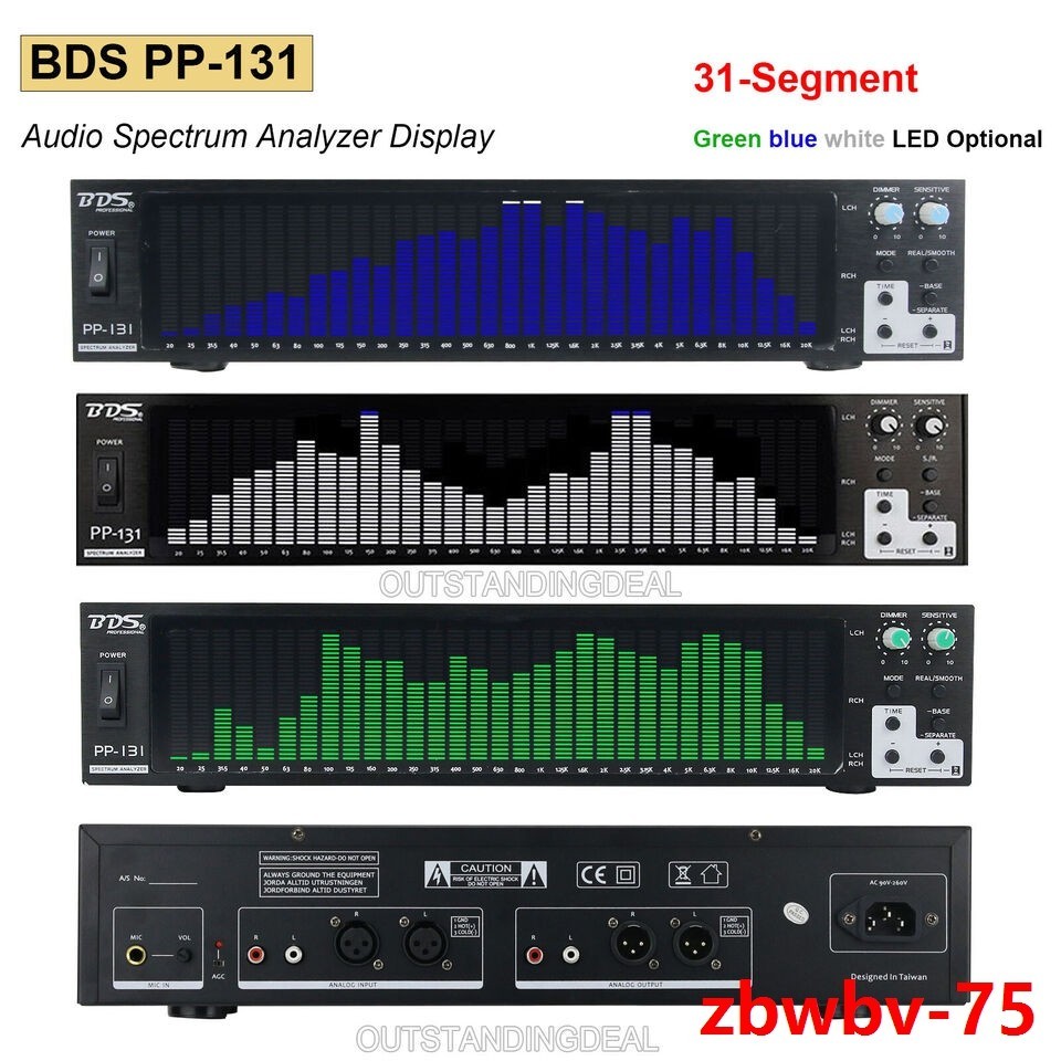BDS PP-131 / PP-31 Digital Audio Spectrum Analyzer Display VU Meter 31-Segment
