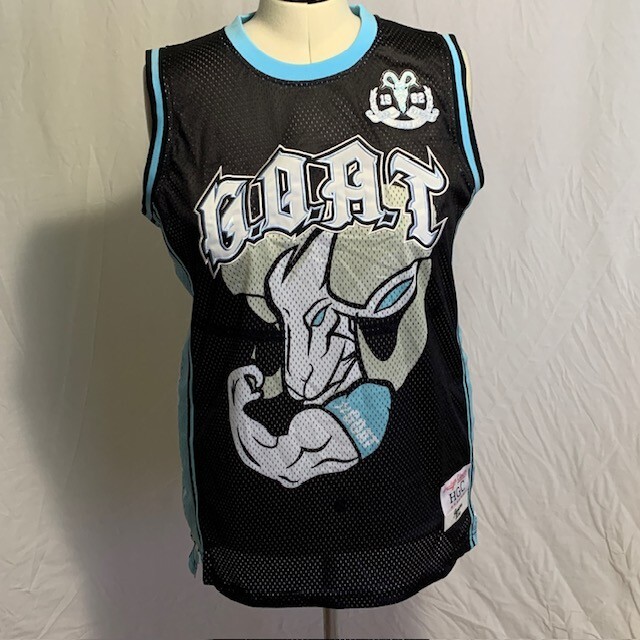 Headgear Classics Basketball Jersey Michael Jordan #23 UNC GOAT Black Mens M
