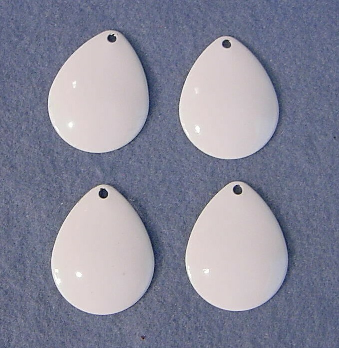 Lot of 4 Worth Mfg No. 4 1/2 White Colorado Spinnerbait #4 1/2 Blades