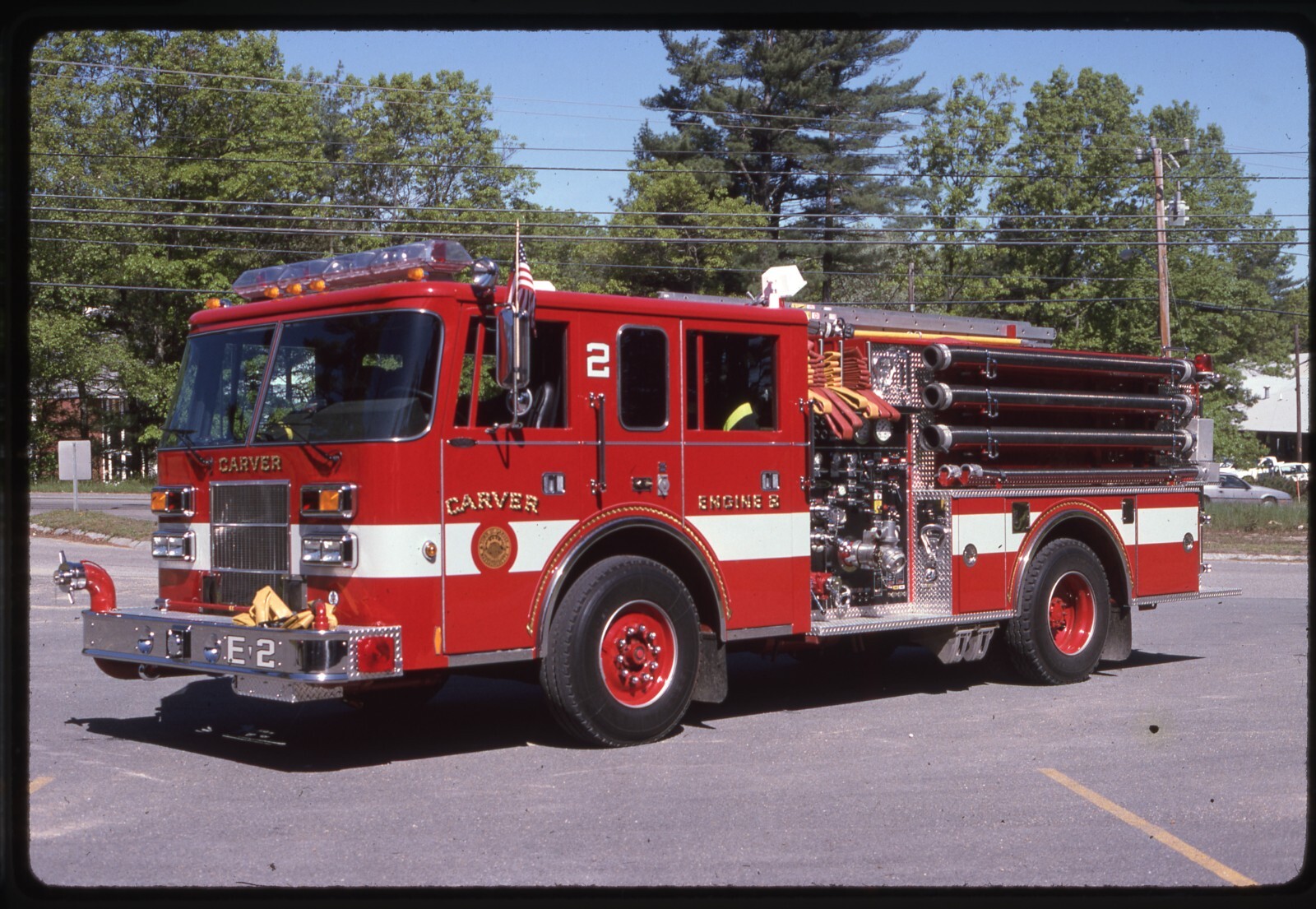 Carver MA 1994 Pierce Saber pumper Fire Apparatus Slide