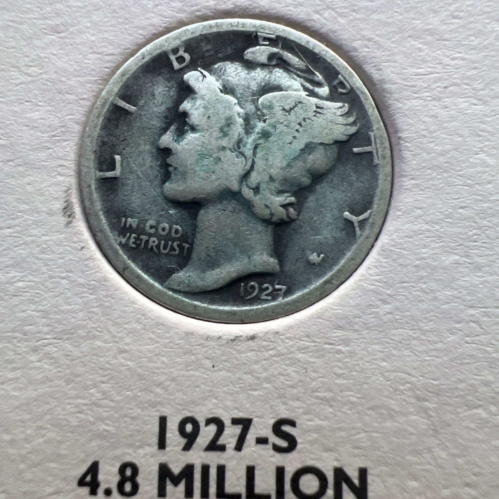 1927  S MERCURY DIME! Nice Better Early Date 4.8 Million Mintage