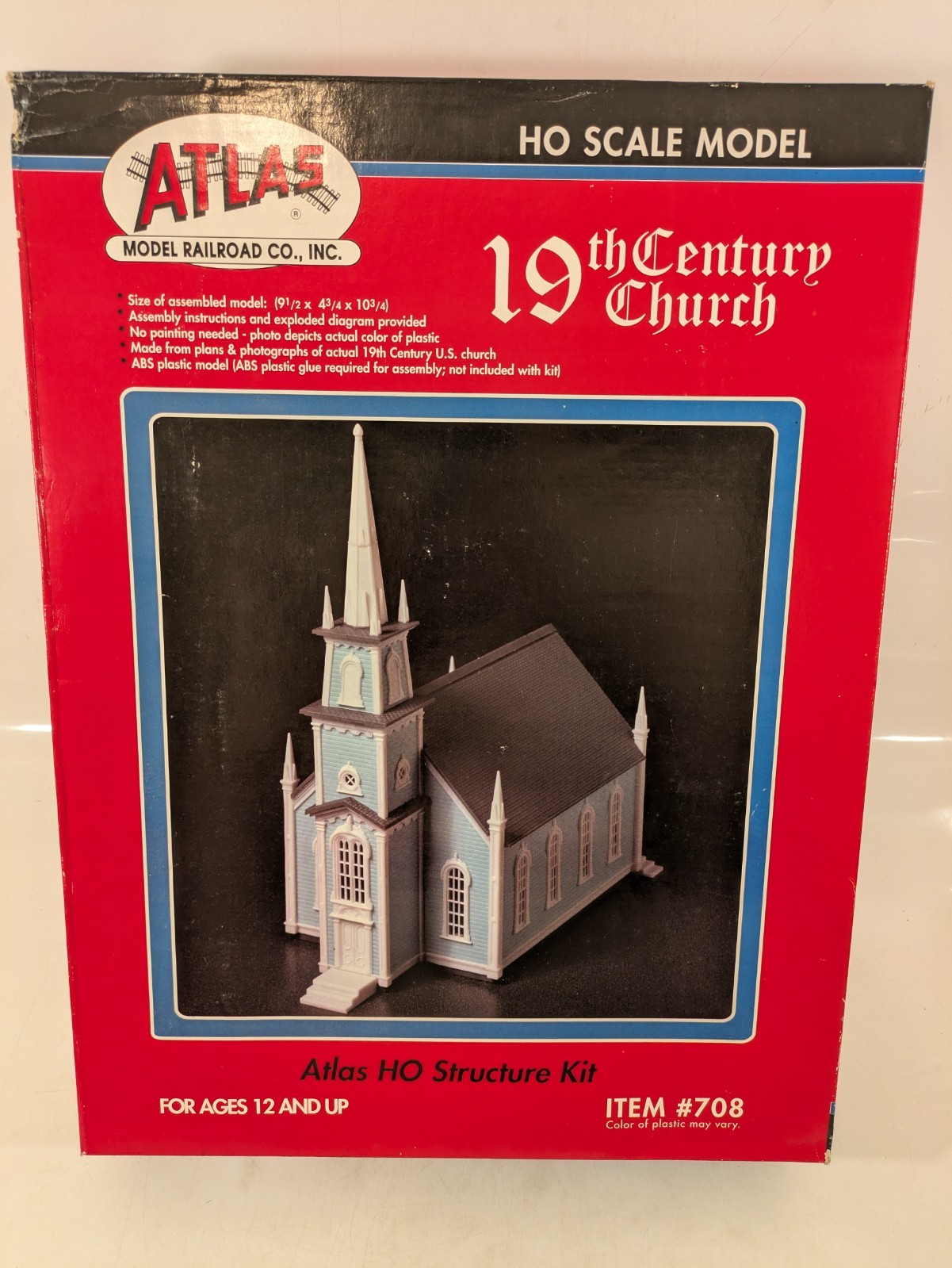 HO 19th Century Church Kit NIB NOS # 708