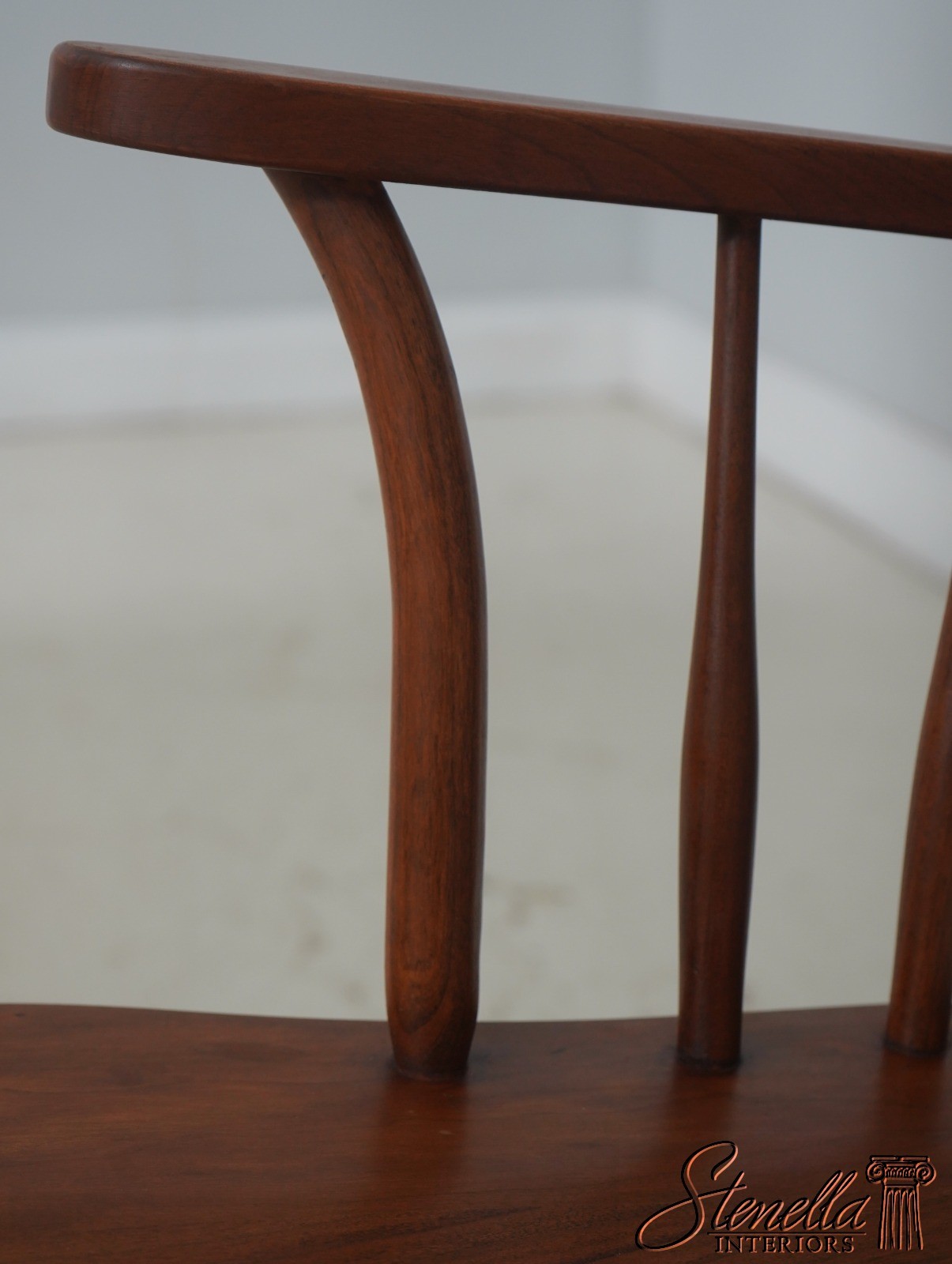 L71863: Set of 6 Solid Cherry Brace Back Windsor Chairs