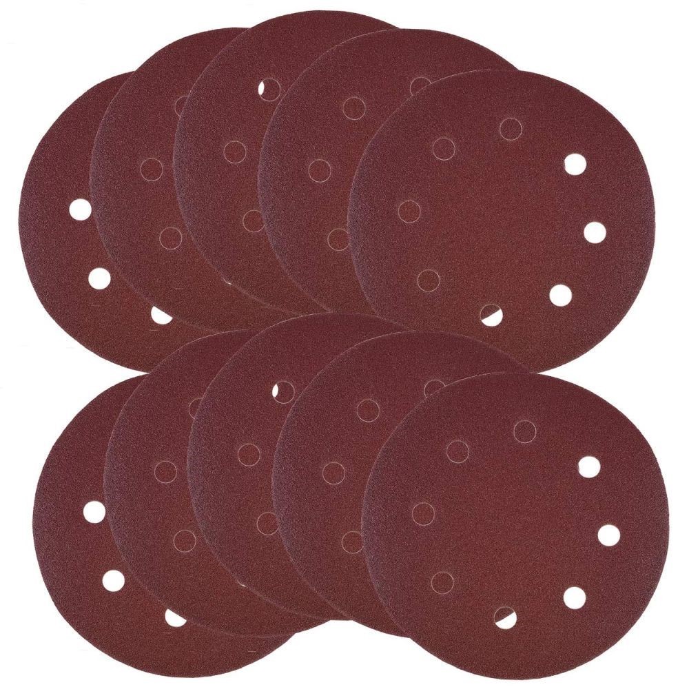 BN Products 7-Inch Hook & Loop Vacuum 240 Grit Drywall Sander Paper 10 Pack