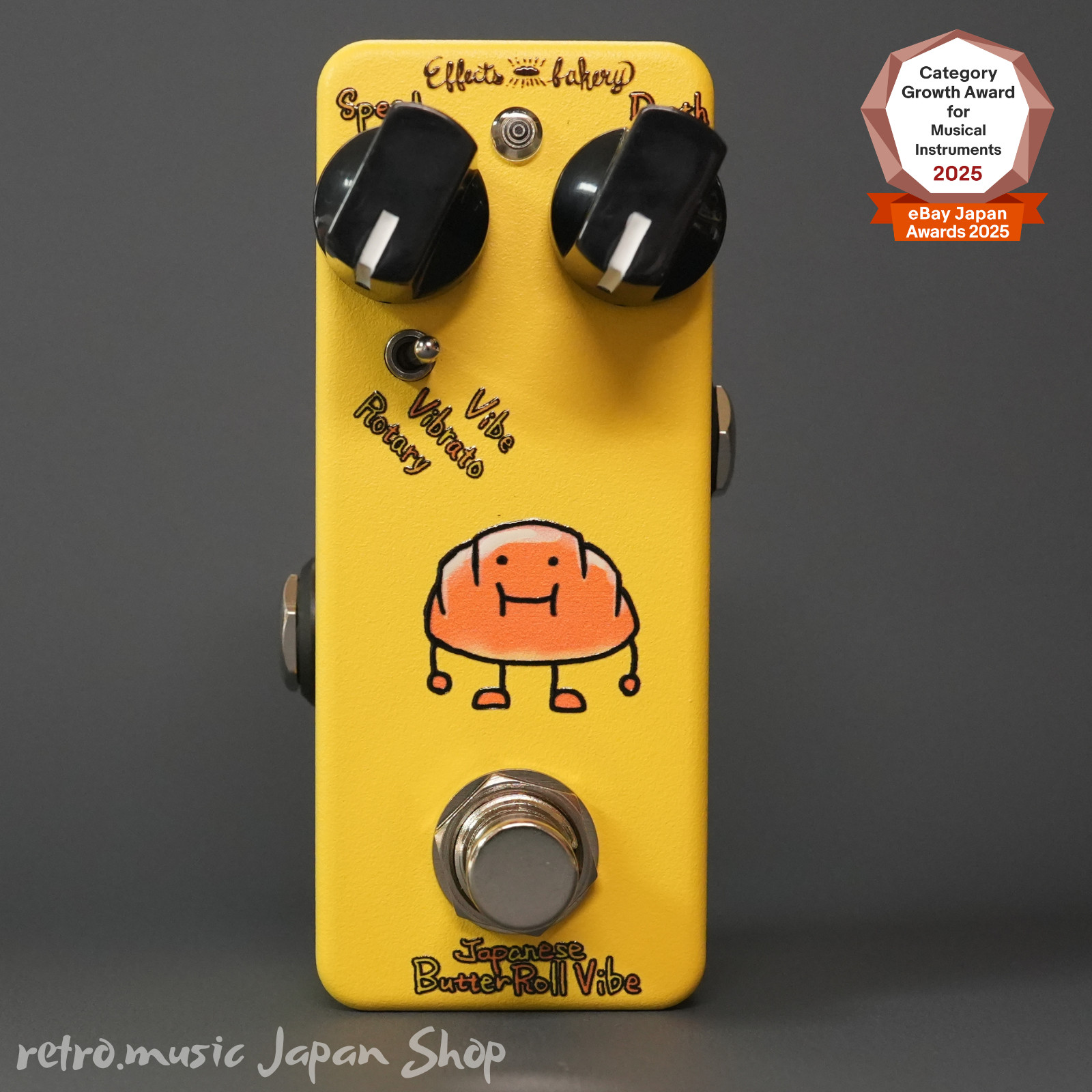 Effects Bakery Japanese Butter Roll Vibe Chorus Vibrato Guitar Pedal Mini Size