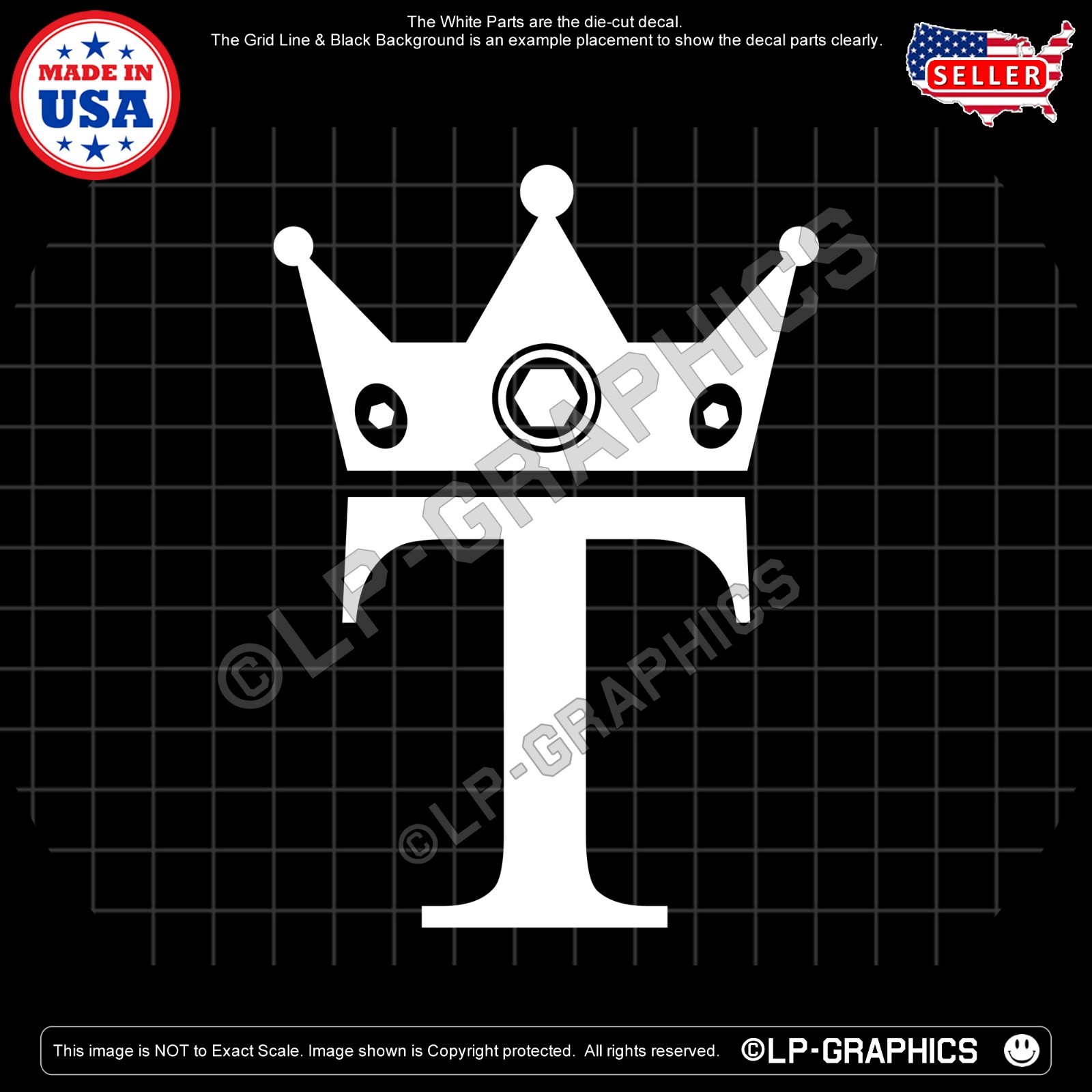 KING TRUMP Decal - usa america patriotic maga 2028 250 2a sticker 5-SIZES