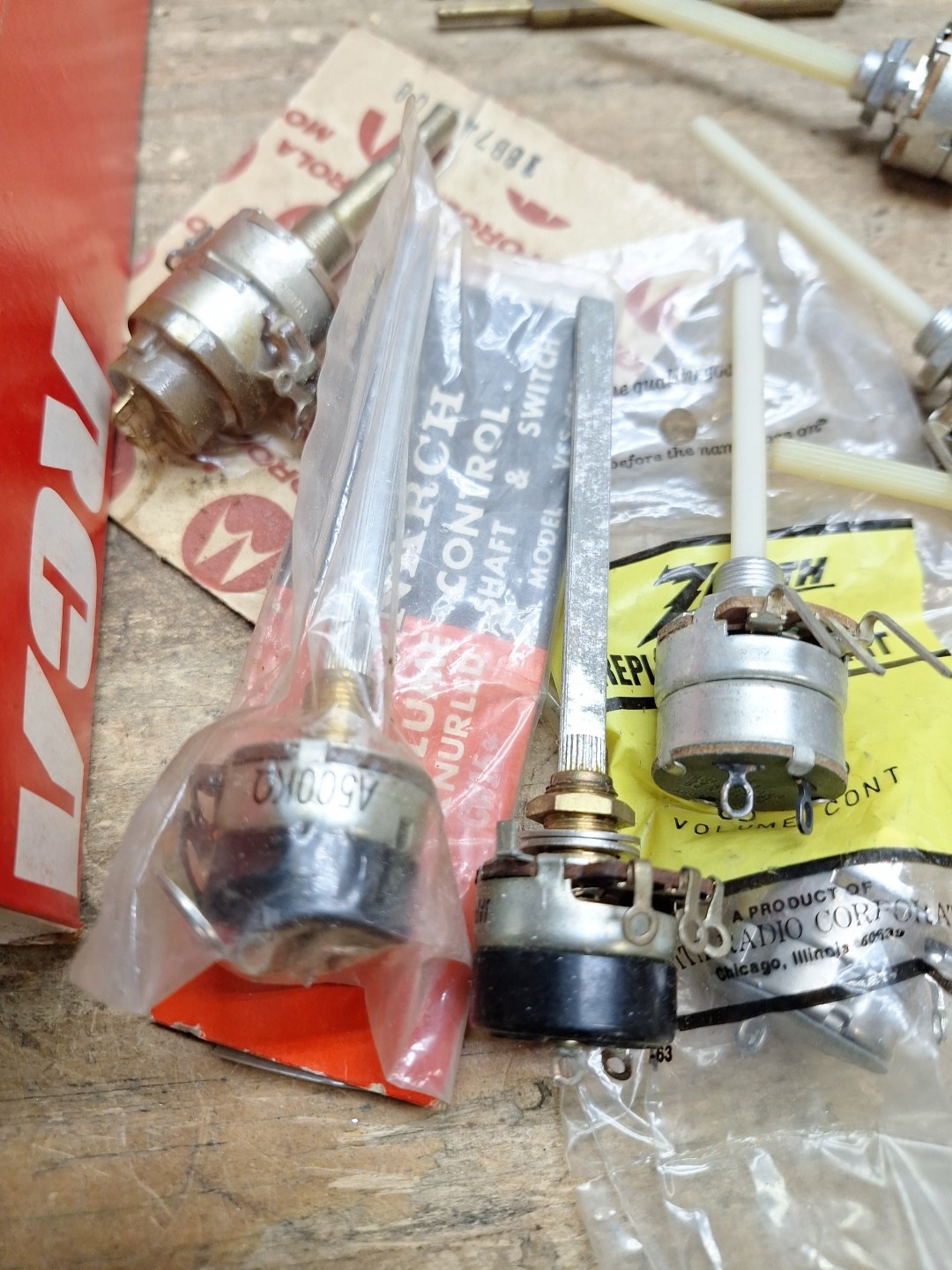 NOS Potentiometer Lot Mostly RCA