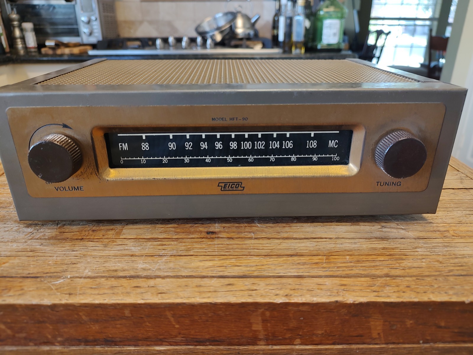 EICO Model HFT-90 High Fidelity FM Tuner / Tube / For parts or repair /Look!!!