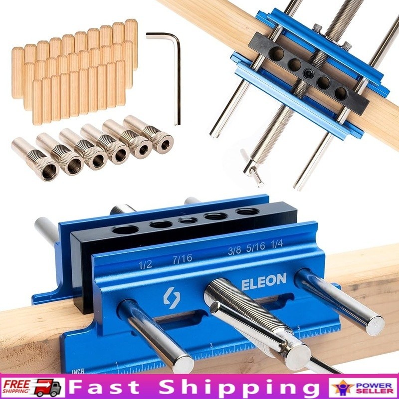Extra Large Self Centering Dowel Jig W/ Ruler Markings & Included Dowels New