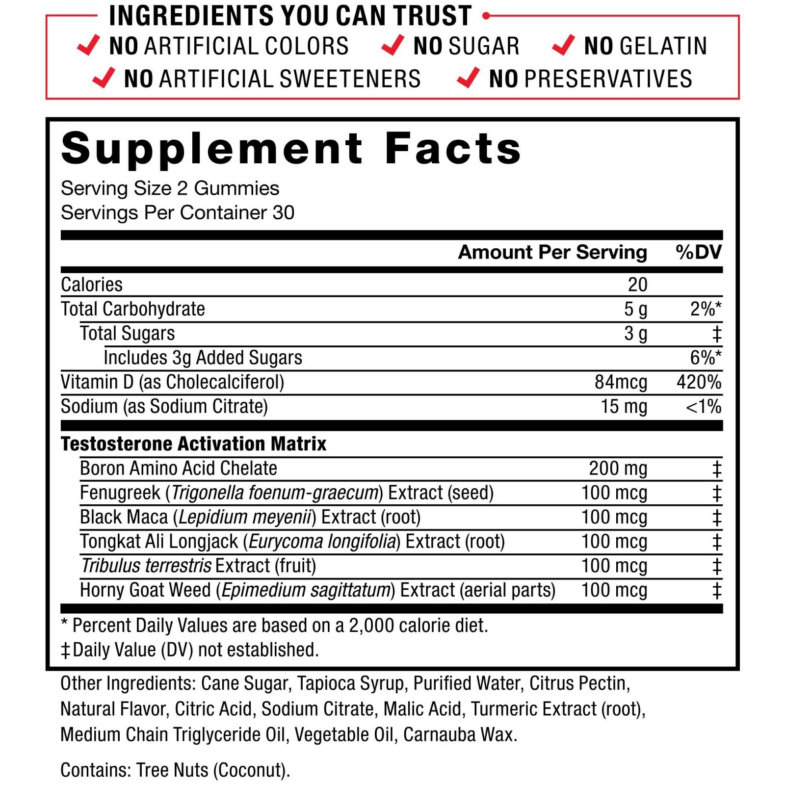 Force Factor Test X180 Gummies - Boost Testosterone & Maximize Masculinity