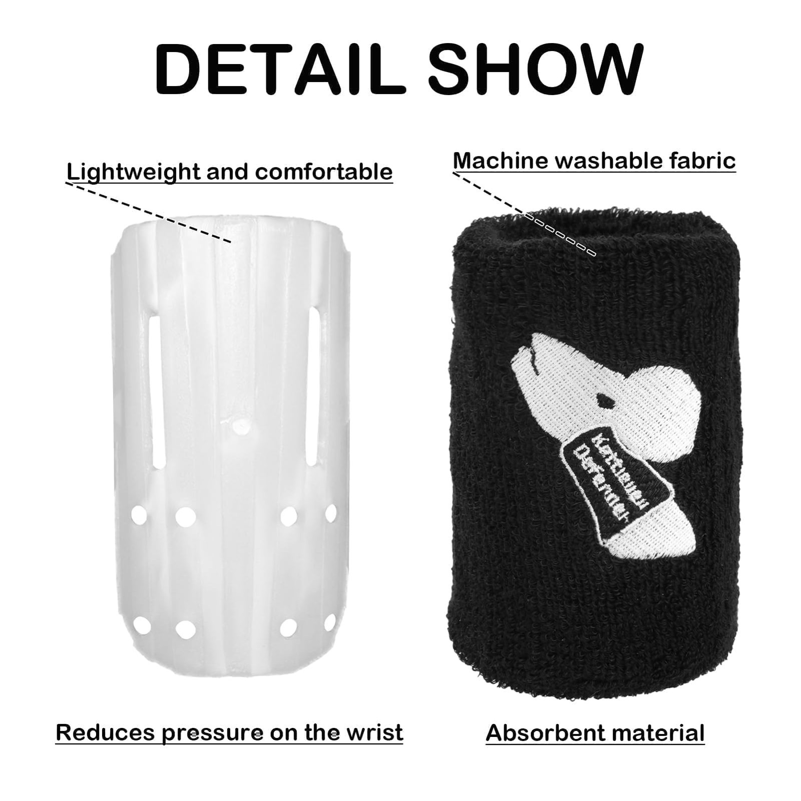 Kettlebell Wrist Guards, Sweat Weighted Wristbands with Insert Support, Shock...