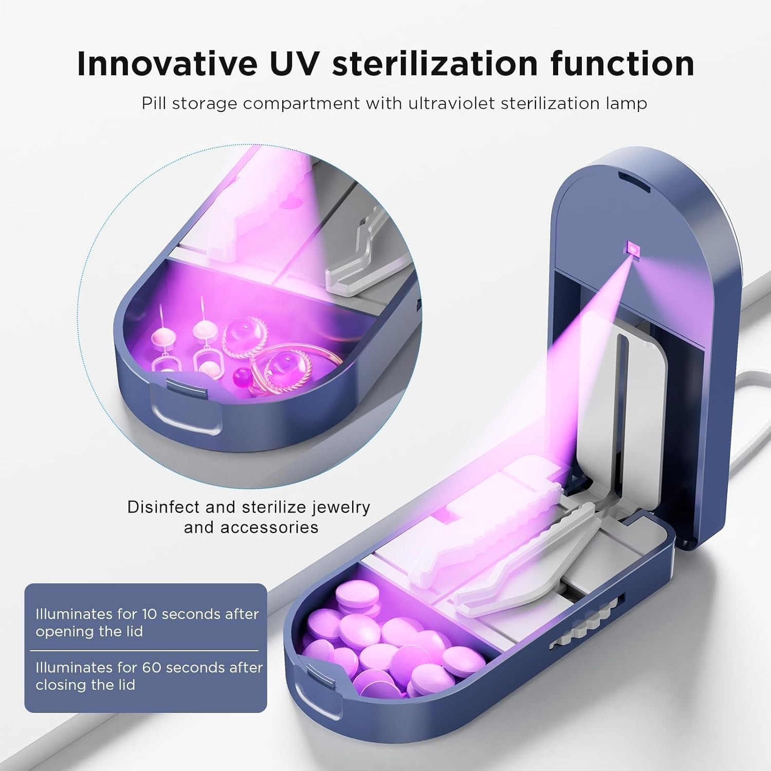 Pro U | V C-Pill Cutter - Luminescent LED Status Light 3-25mm Adjustable Blades