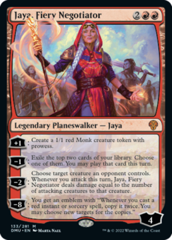 1x Jaya, Fiery Negotiator NM-Mint, English Dominaria United MTG Magic