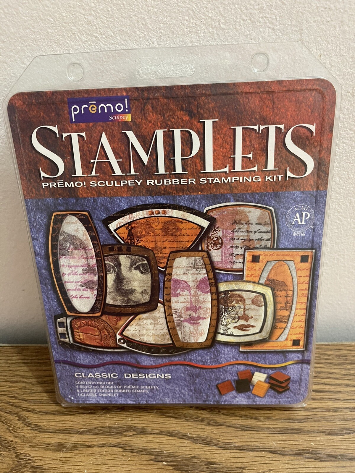 Samplers Sculpey Rubber Stamping Kit. Classic Designs by Premo! NEW!