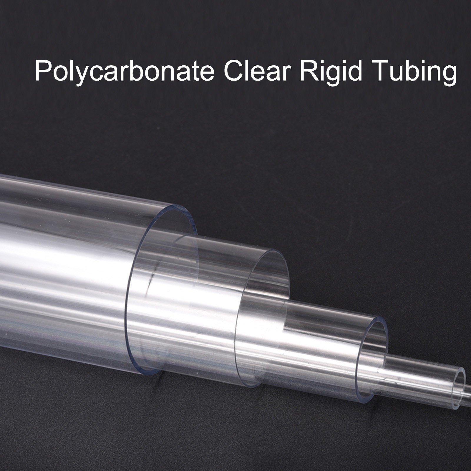 Rigid Tubing 1/2"x5/8"x1Ft Round Plastic PC Tube 13mm x 16mm x 305mm