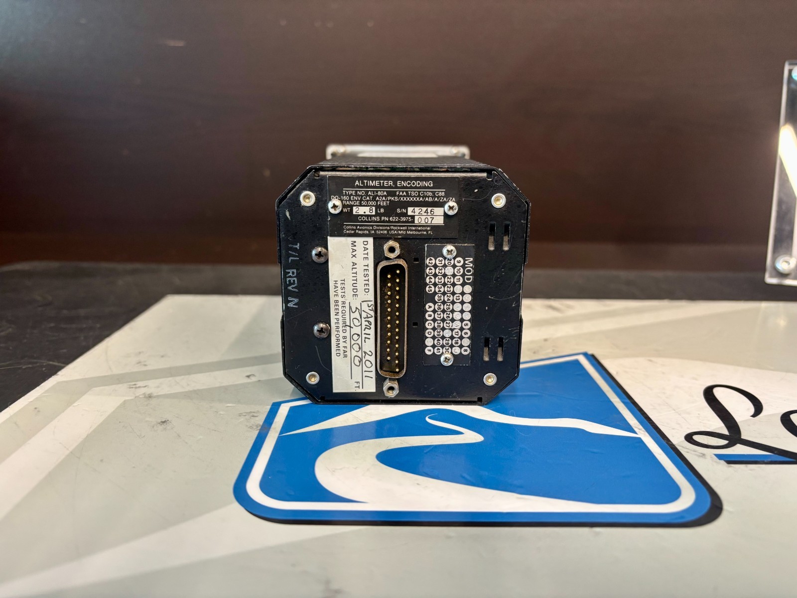 Encoding Altimeter ALI80A 622-3975-007 Removed Working