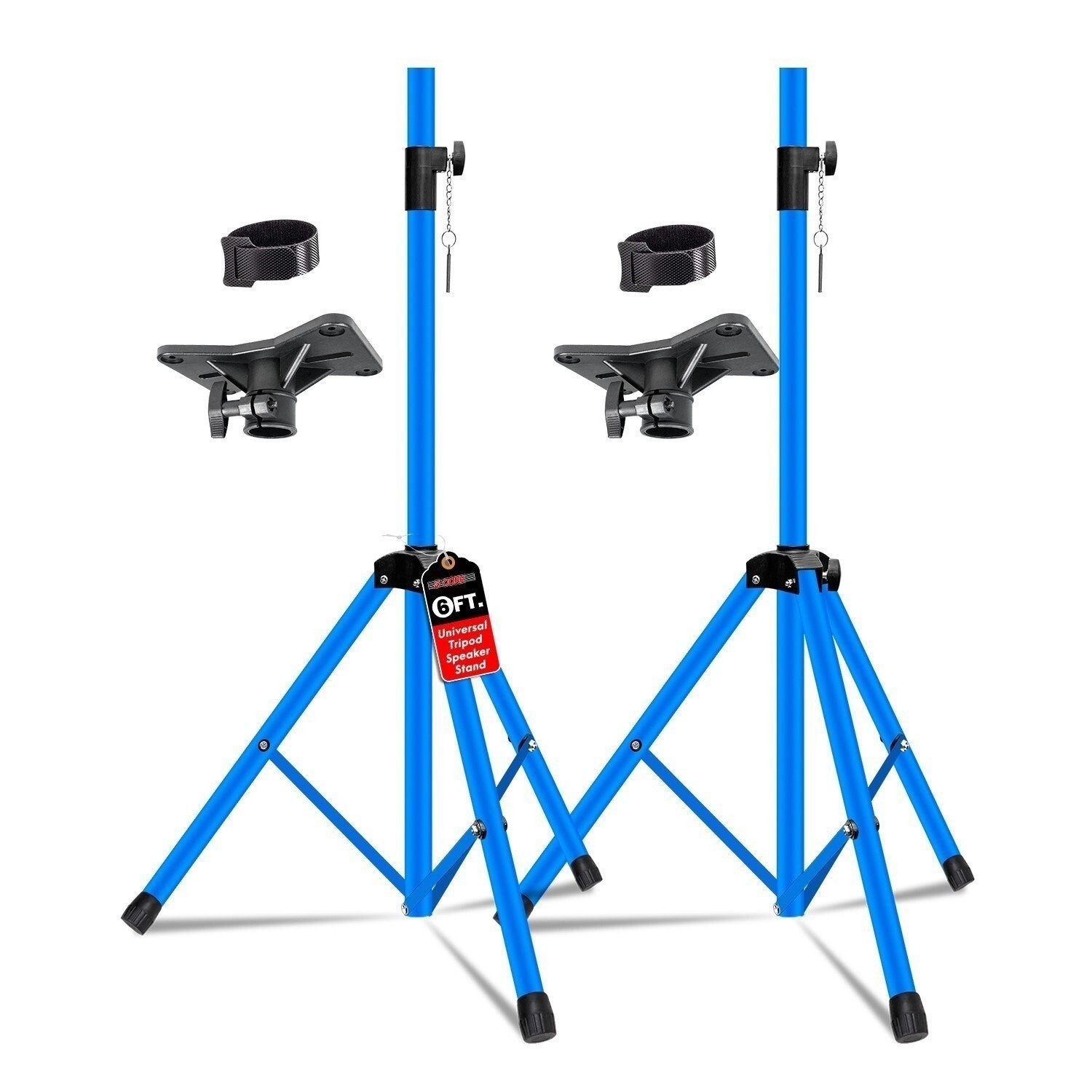 5Core Speaker Stand Pair Tripod Tall Adjustable 72 Inch DJ Studio Monitor Stands