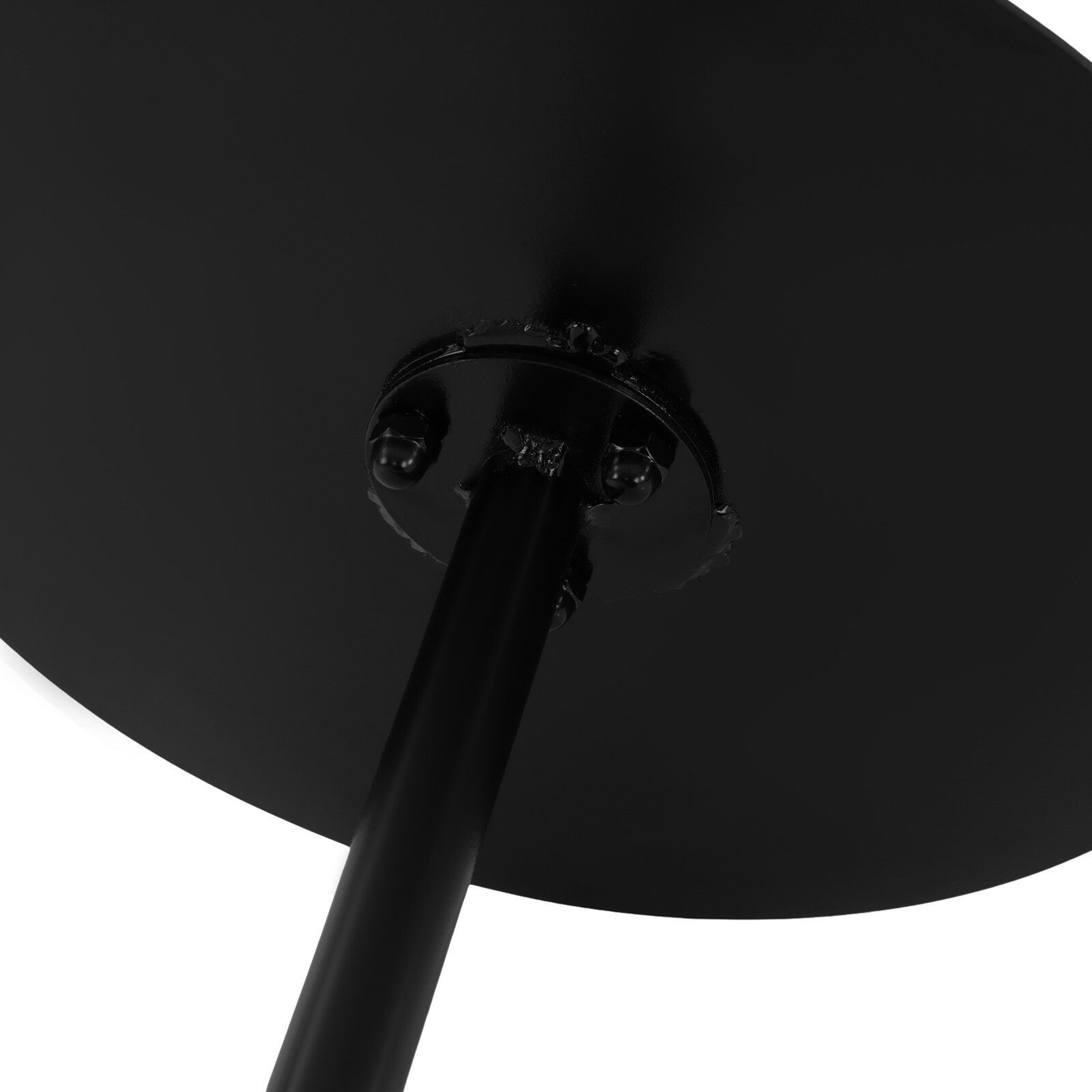 Wall-Mounted Round Bar Table, Black Iron Coffee Table, Space-Saving