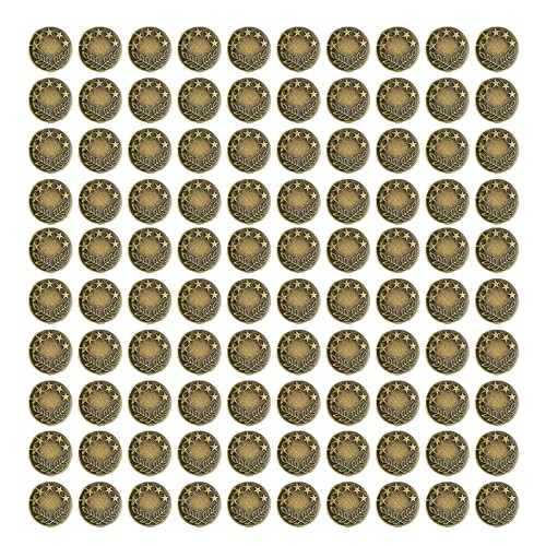Sets Buttons for Jeans,No-Sew Removable Adjustable Metal Jean 100 Bronze18