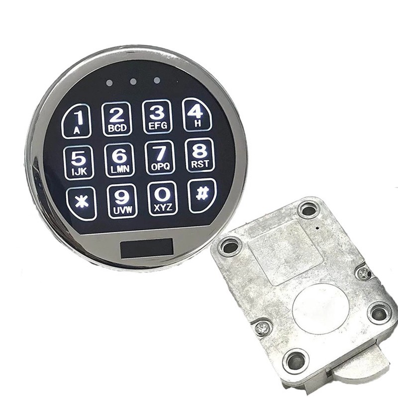 Electronic Safe Lock Replacement, Digital Keypad With Swing Bolt for Safe Boxes