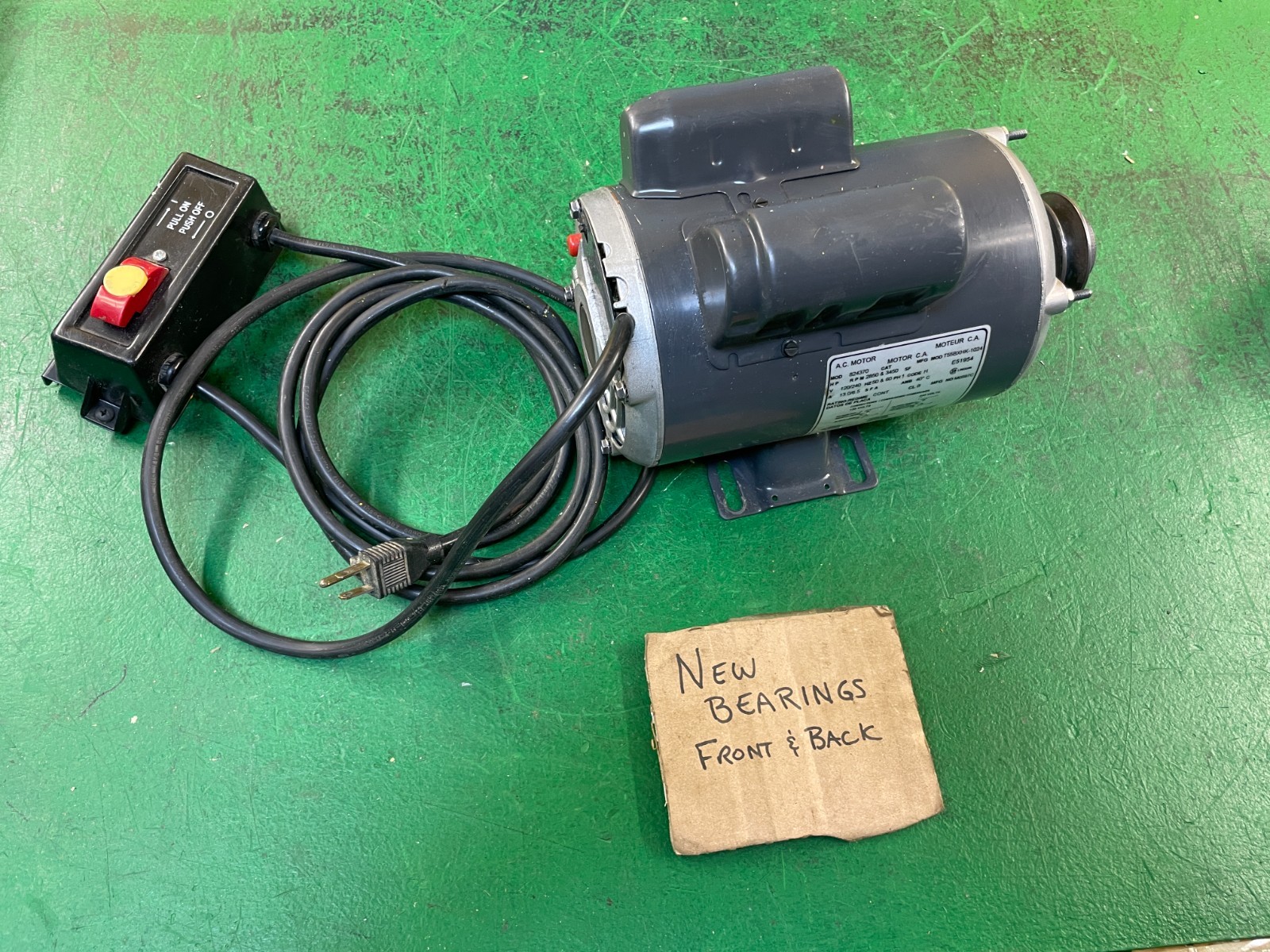 Craftsman 1.5 HP motor for 113 or 315 belt driven 10" Table Saw 824370