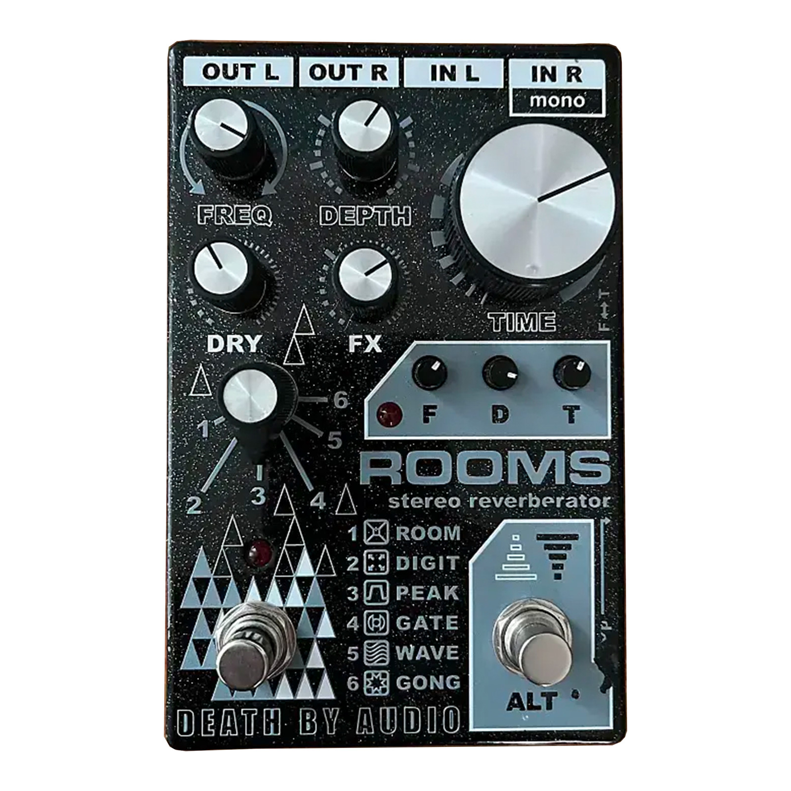 Death By Audio Rooms Stereo Reverberator Pedal - Open Box