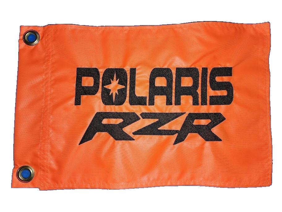 Custom POLARIS RZR UTV Safety Replacement Whip Flag. Fits all whips 10x15