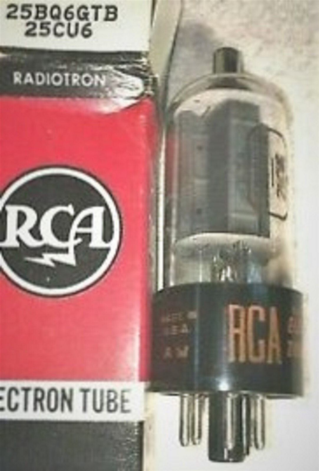 25BQ6 GTB TUBE RCA NIB TESTED & BOXED VINTAGE COMMERCIAL SURPLUS