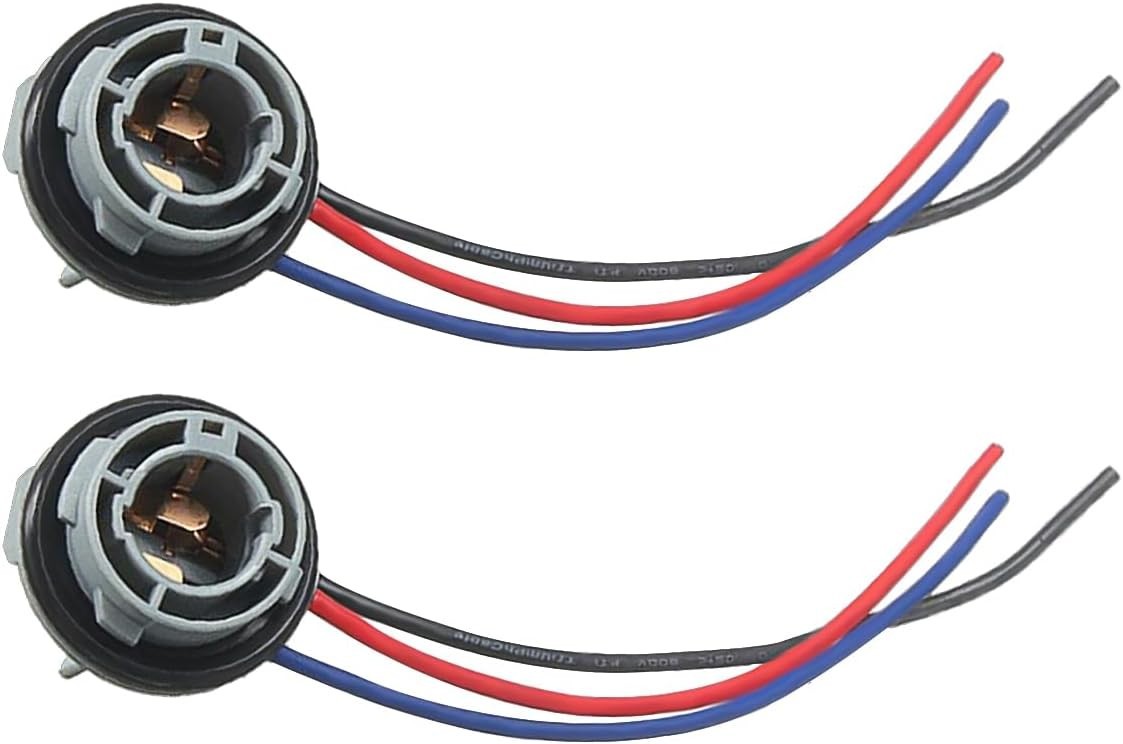 Versatile 1157 LED Socket Plug - Waterproof & Lightweight, 2PCS for All Vehicles