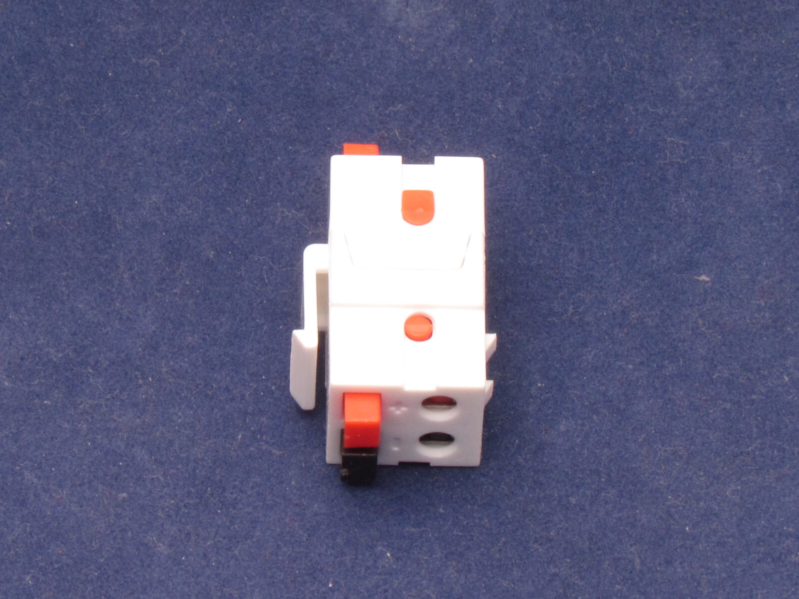 Speaker Keystone Connector Jack Insert Coupler Dual Spring Clips White 14-30AWG