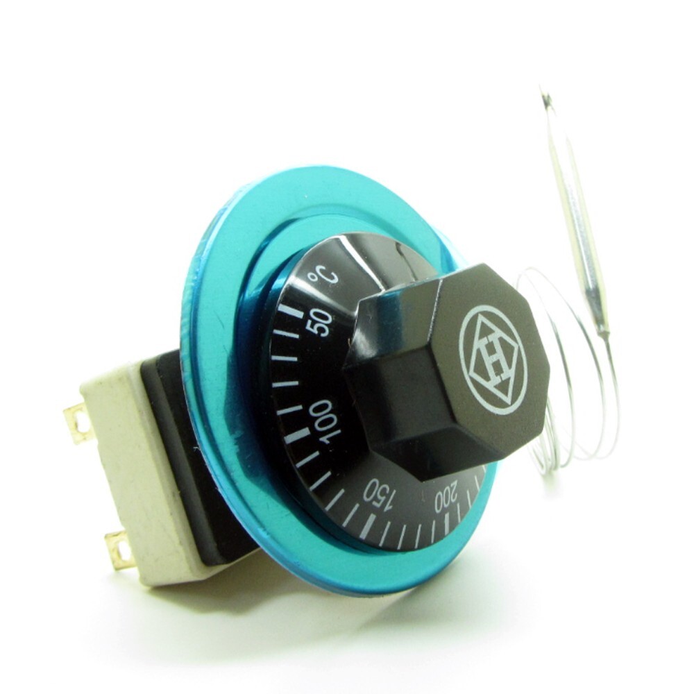 Temperature Controller Rotary Switch Heater Probe Mechanical NO+NC 50-300℃ 16A