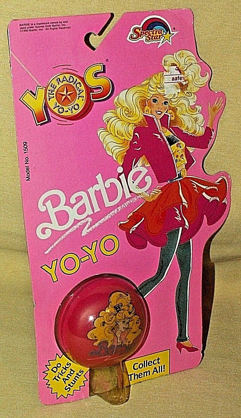 Barbie Yo Yo Spectra Star Model No 1509 New 1990 NOS Radical Yoyos Sealed Mint