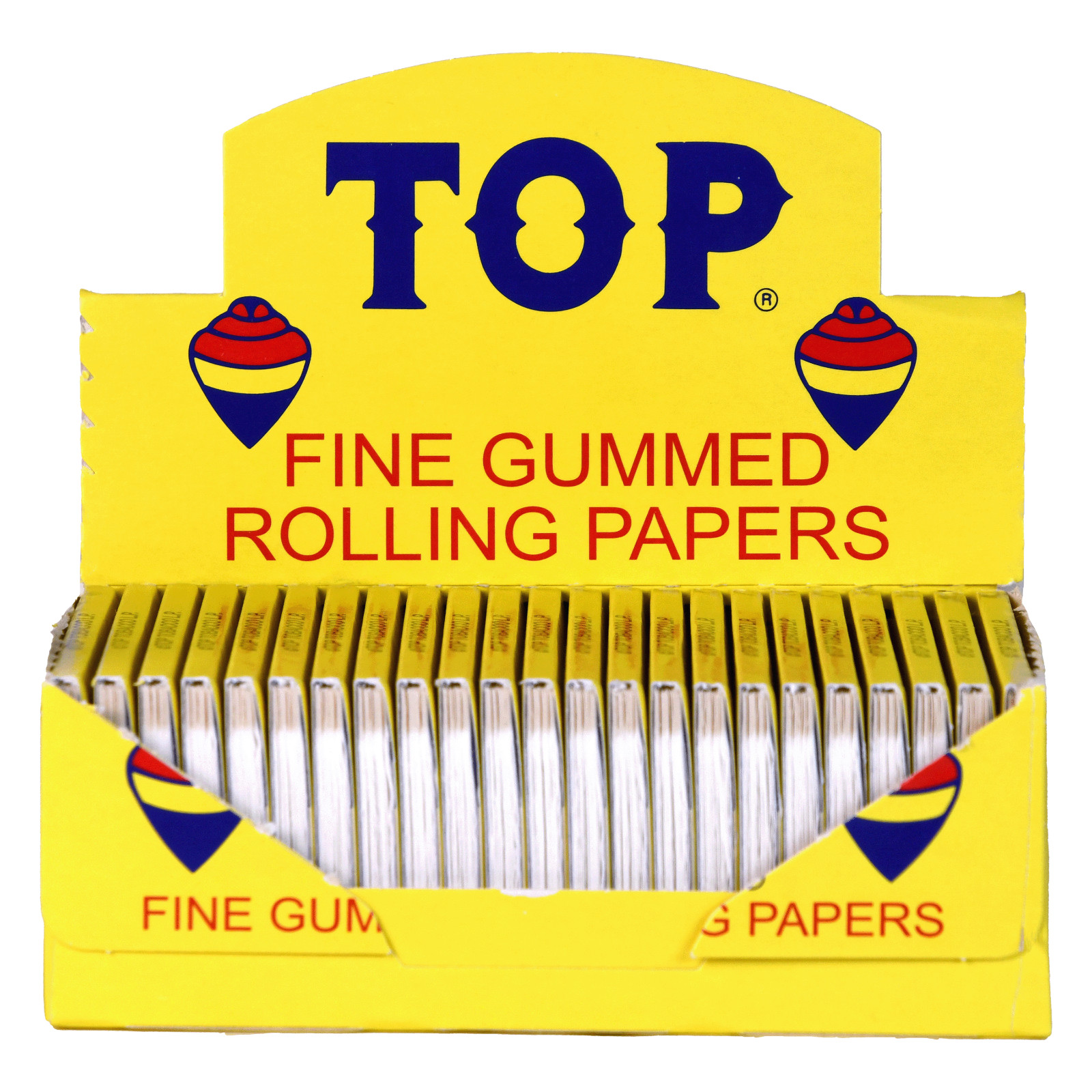 Top Rolling Papers Fine Gummed Cigarette Papers (Full Display Box - 24 Booklets)