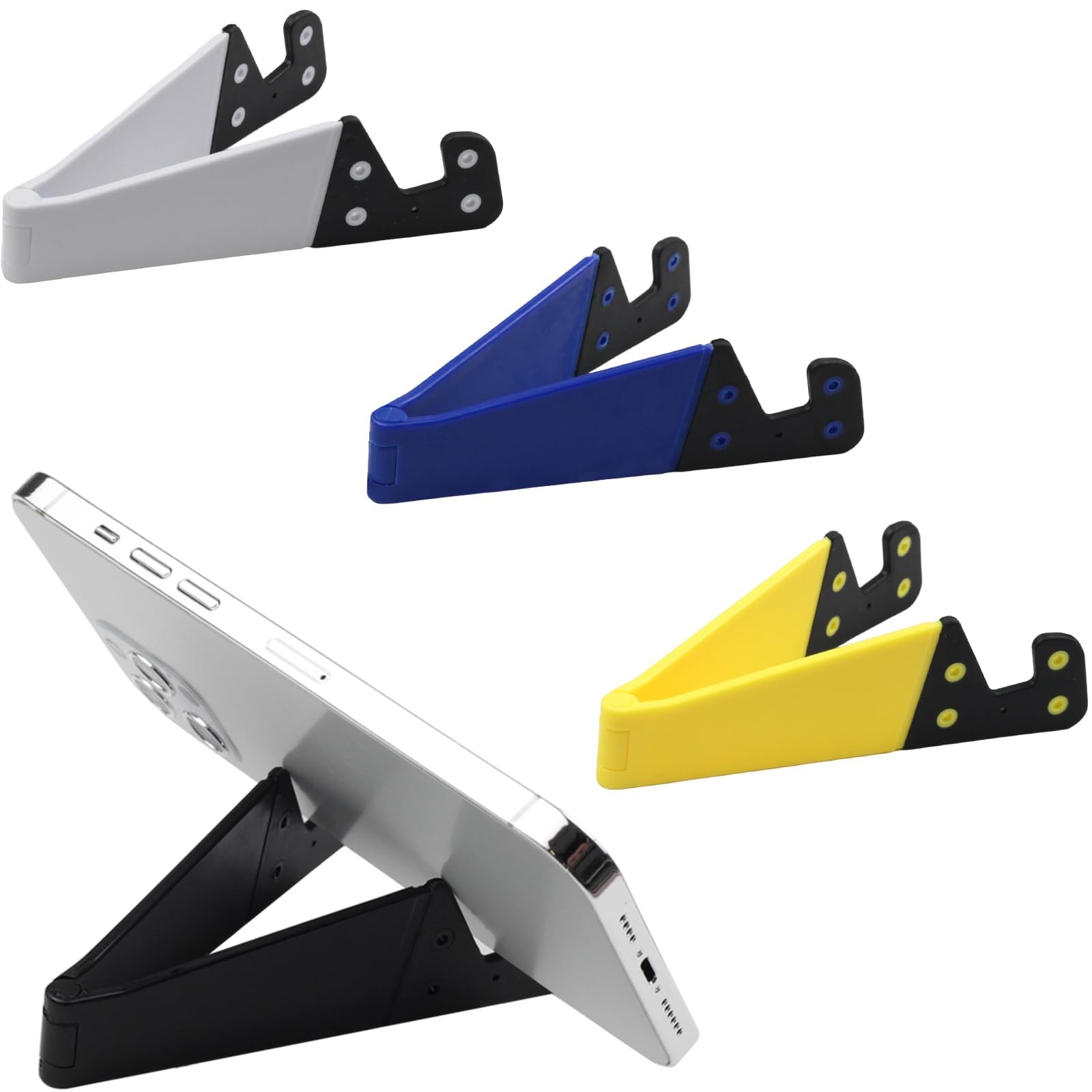 Portable Mobile Phone Stand for Desk, Foldable Pocket Travel Holder, Universa...