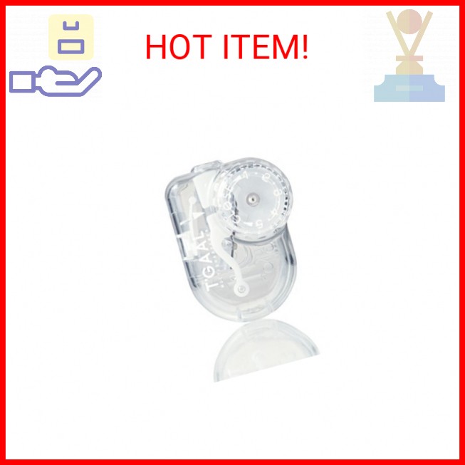 KUTSUWA Hi LiNE T'GAAL Angle Adjustable Pencil Sharpener, Clear (RS028CL)