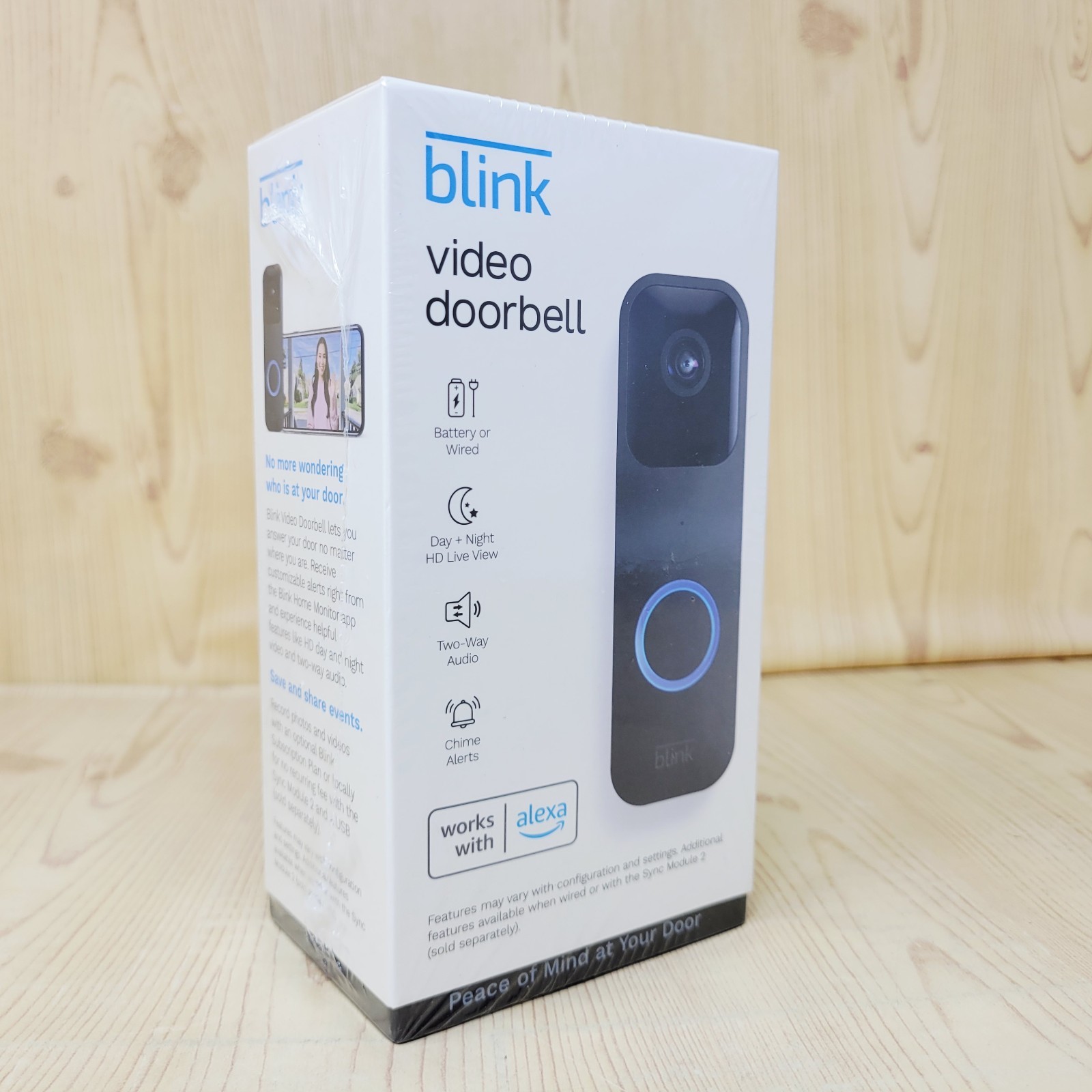 Blink Video Doorbell TwoWay Audio | HD Video | Motion & Chime Wireless/Wired NEW