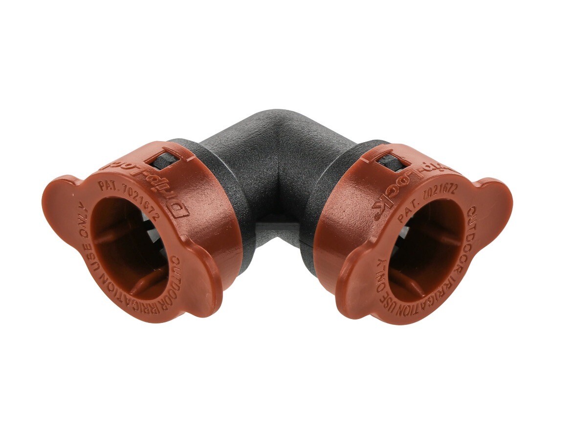 ORBIT 67490 1/2” Drip-Lock Irrigation Elbow Polyethylene Push-to-Fit
