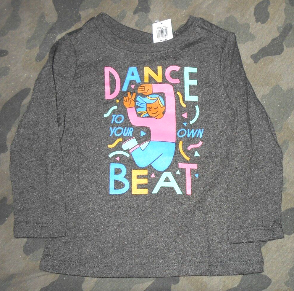 Old Navy Girls 18-24 M Longsleeve Shirt (Dance To Your Own Beat)