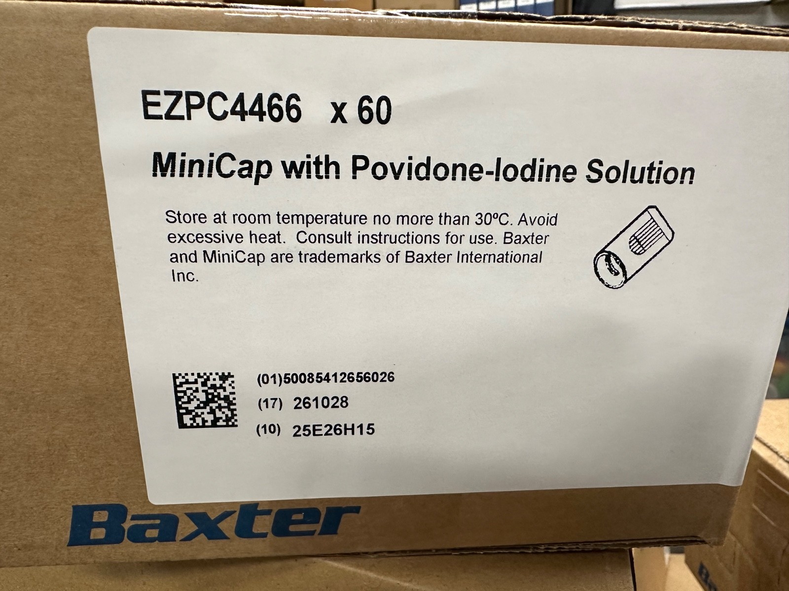New MiniCap With Povidone-Iodine Soultion dialysis new 60 caps EZPC4466