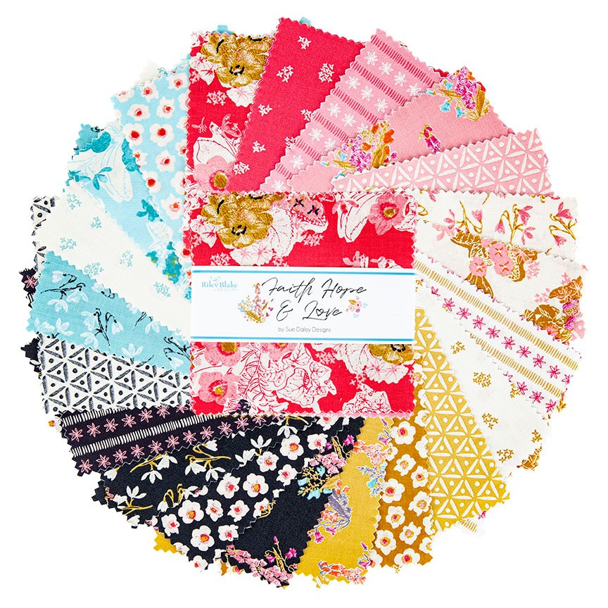 Faith Hope & Love  Riley Blake 5" Stacker