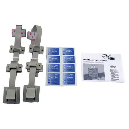 Quakehold! Rd.Hp.4G.1 Hplc 4-Stack Fastener Kit, Gray