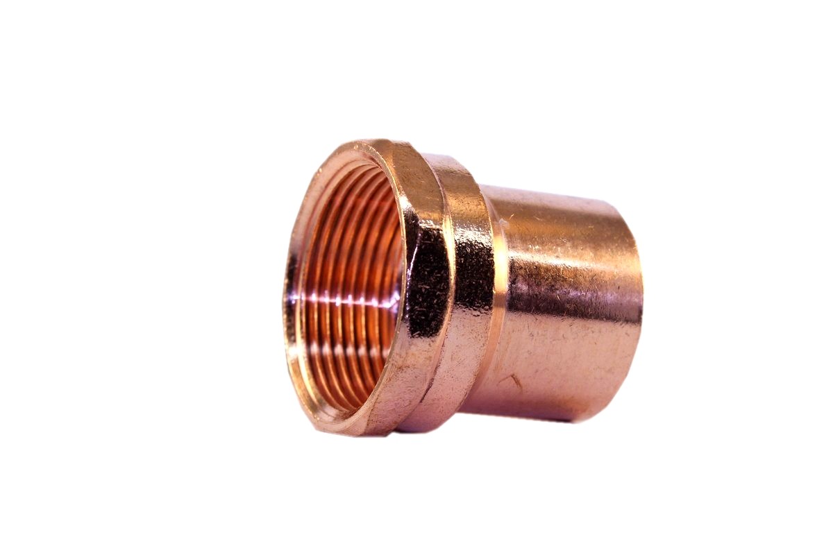 Libra Supply 3/8 inch,3/8'', 3/8-inch Wrought Copper Female Adapter CxFIP, 10pcs
