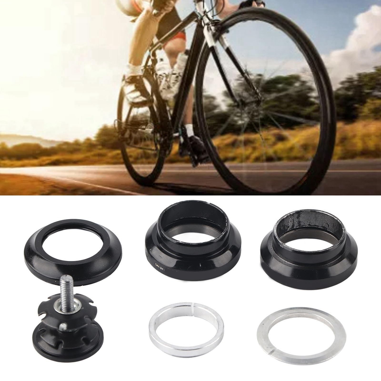 Bicycle Fork Headset 34mm Mountain Road Bike Threadless Bearing Component